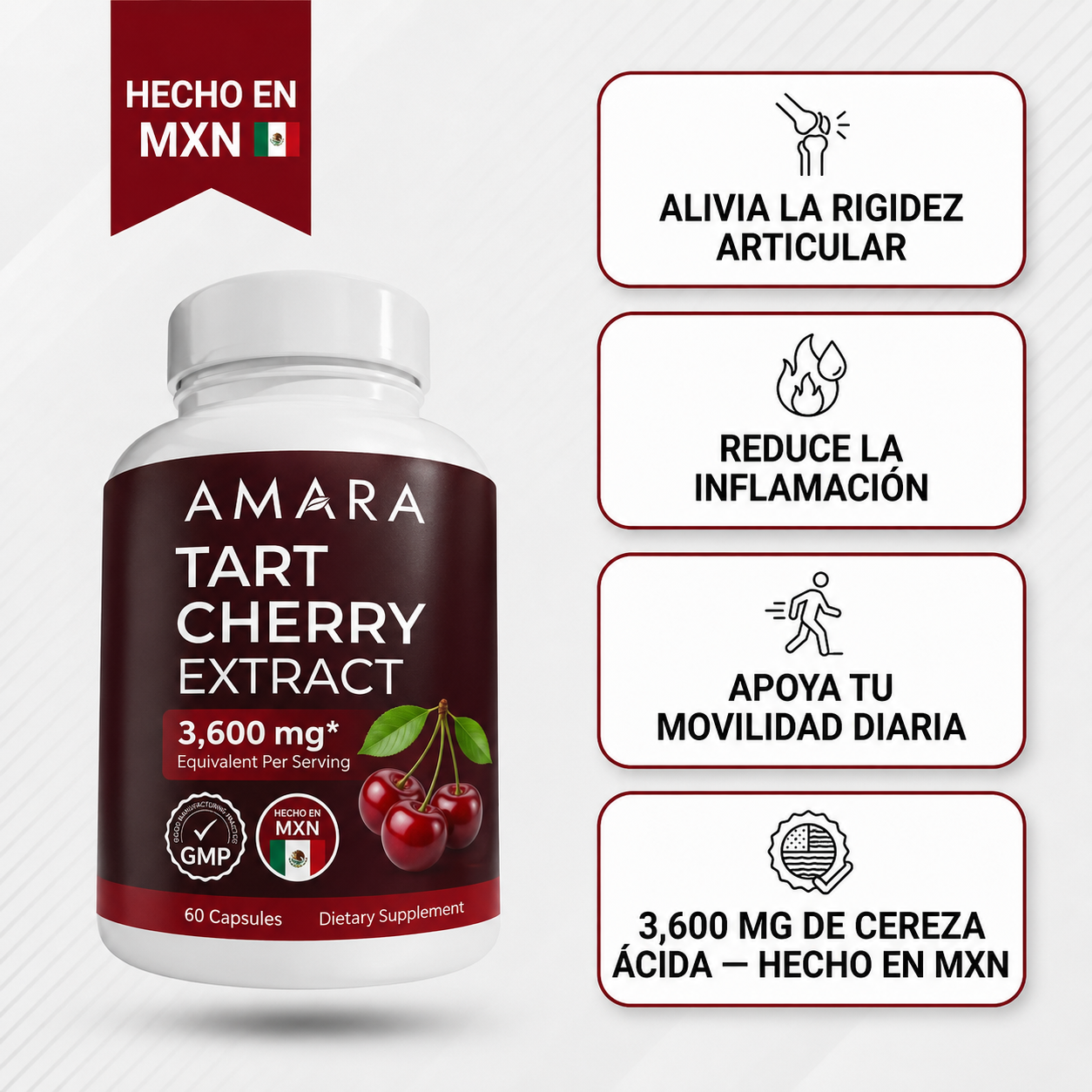 Amara Cápsulas Extracto de Cereza