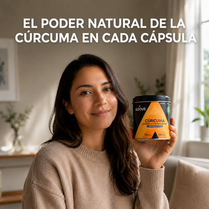 Cúrcuma Ecológica con Jengibre, Pimienta Negra y Probióticos